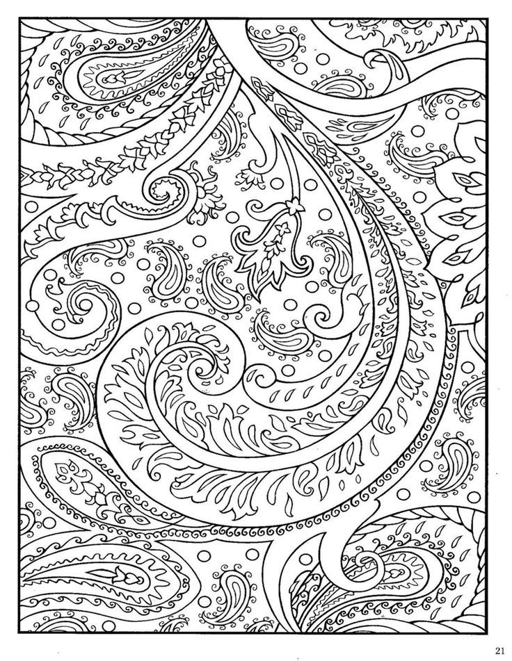 736x951 Peacock Paisley Designs To Color