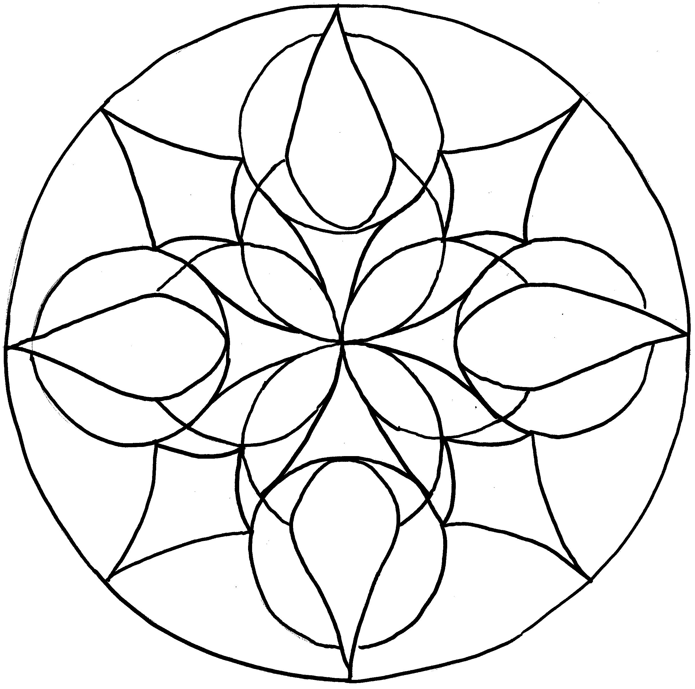 2426x2405 Paisley Mandala Coloring Page To Simple Pages