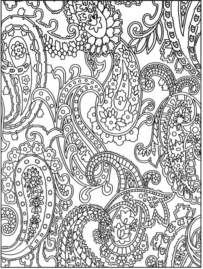 Paisley Pattern Coloring Pages at GetDrawings | Free download