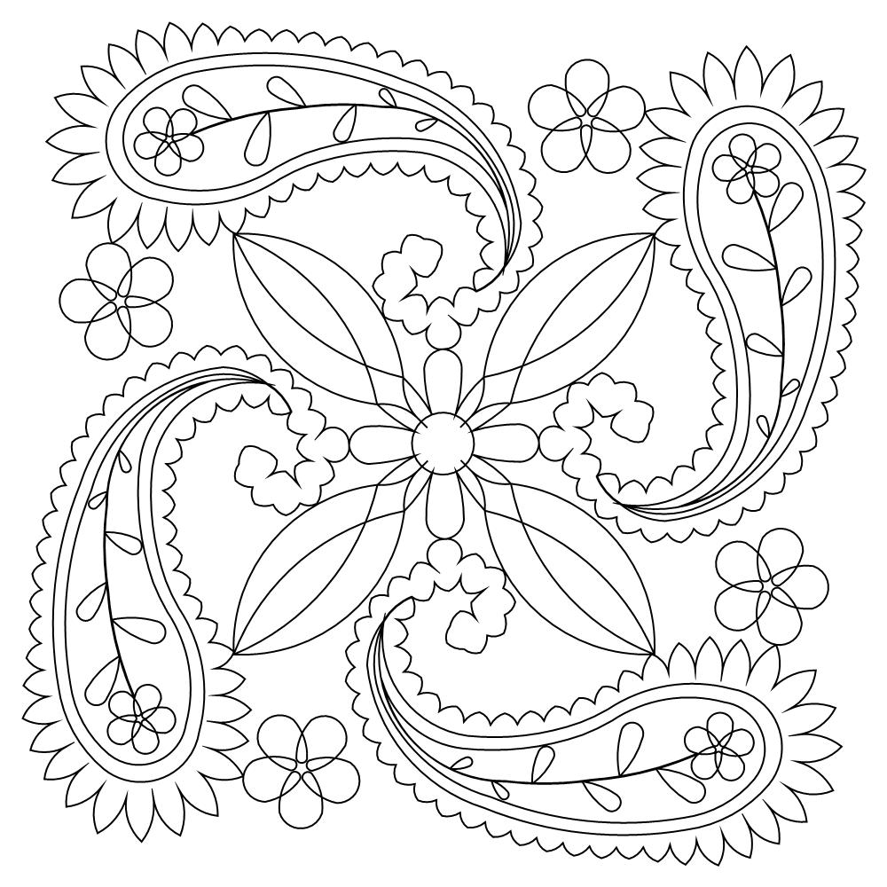 Paisley Coloring Pages Printable Coloring Pages