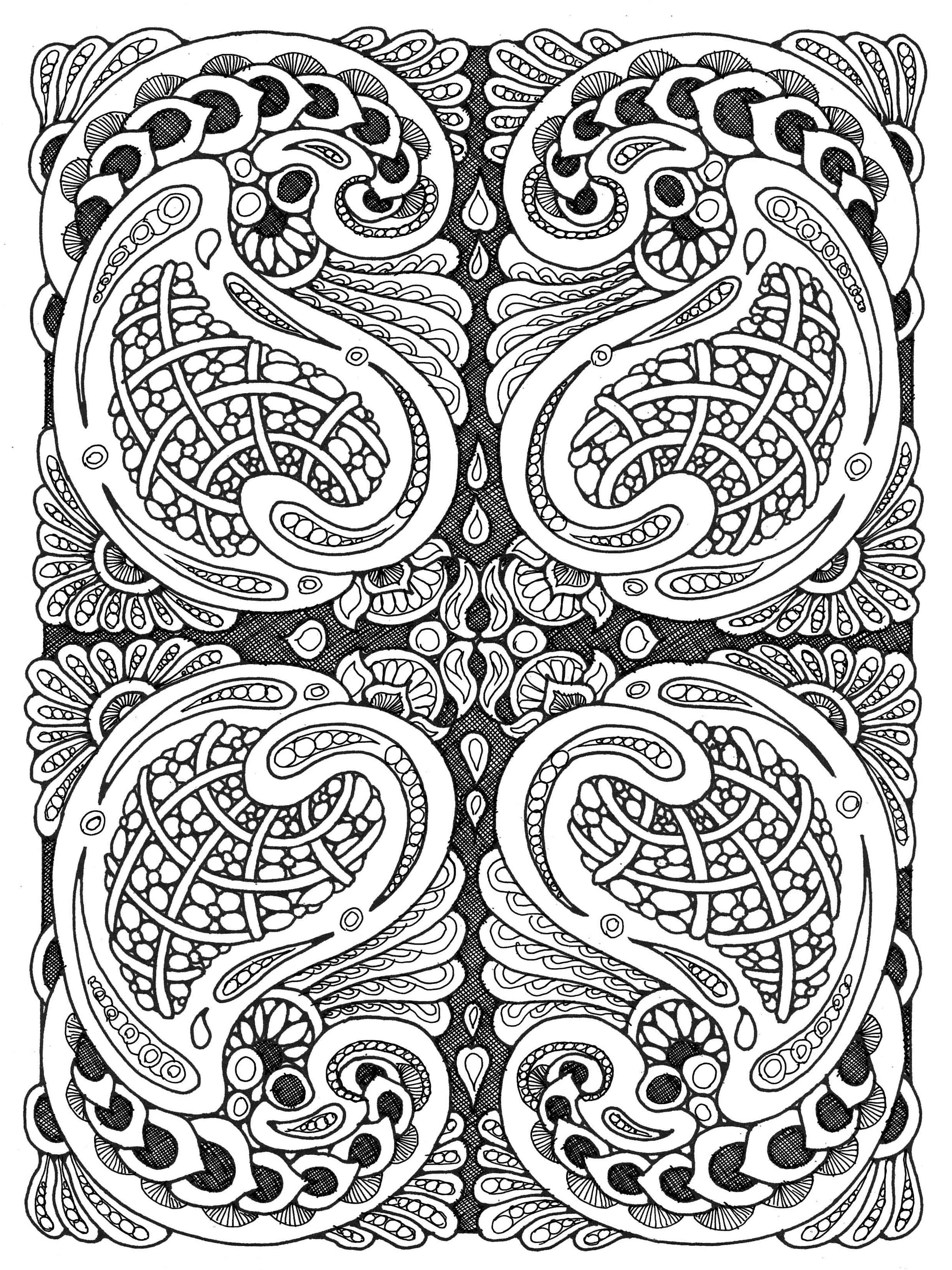 2480x3307 Paisley Coloring Pages Printable
