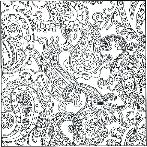600x600 Pattern Coloring Pages Floral Or Paisley Patterns Free Printable