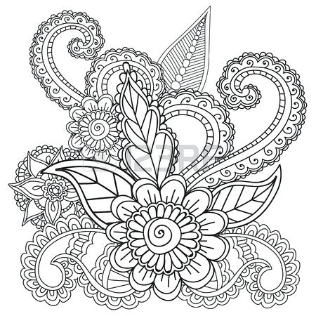 450x450 Coloring Pages Abstract Designs Coloring Page Designs Free Paisley
