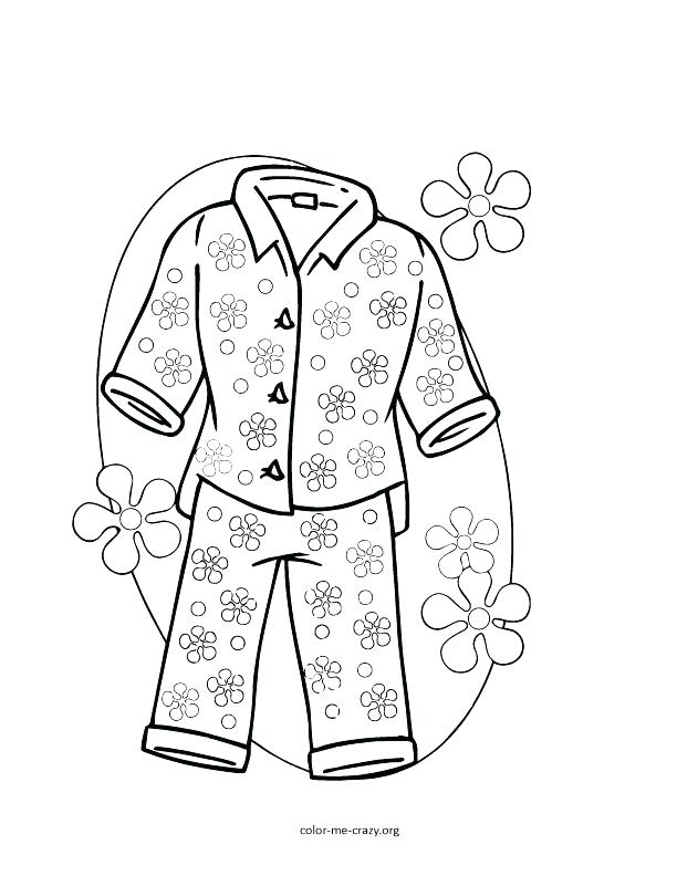 Pajama Printable Coloring Pages Sketch Coloring Page
