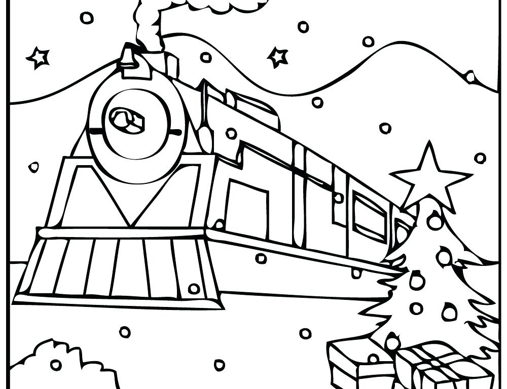 1000x768 Polar Express Coloring Page Murs