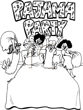 265x350 Pajama Party Coloring Pages