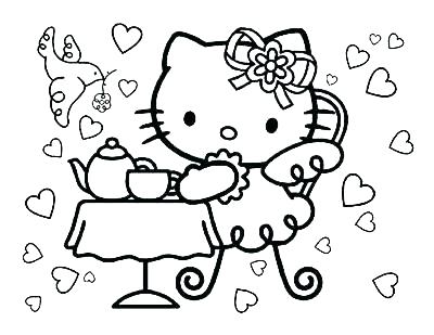 400x309 Party Coloring Pages Cooking Birthday Cake For Birthday Party