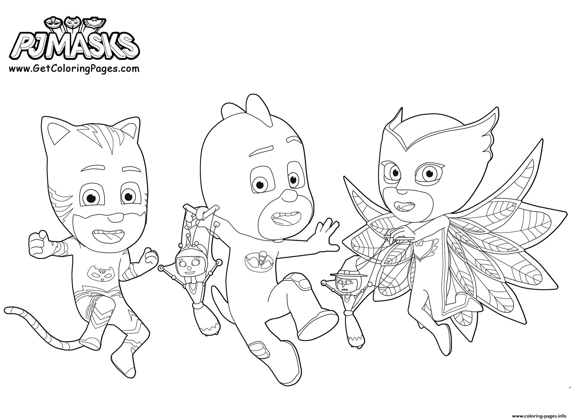 1900x1400 Printable Pj Masks Party Coloring Pages Printable