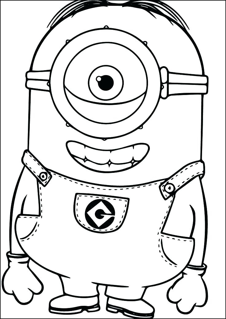 736x1041 Minions Mini Coloring Pages