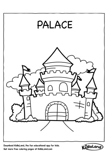 350x495 Palace Coloring Page Free Printables For Your Kids