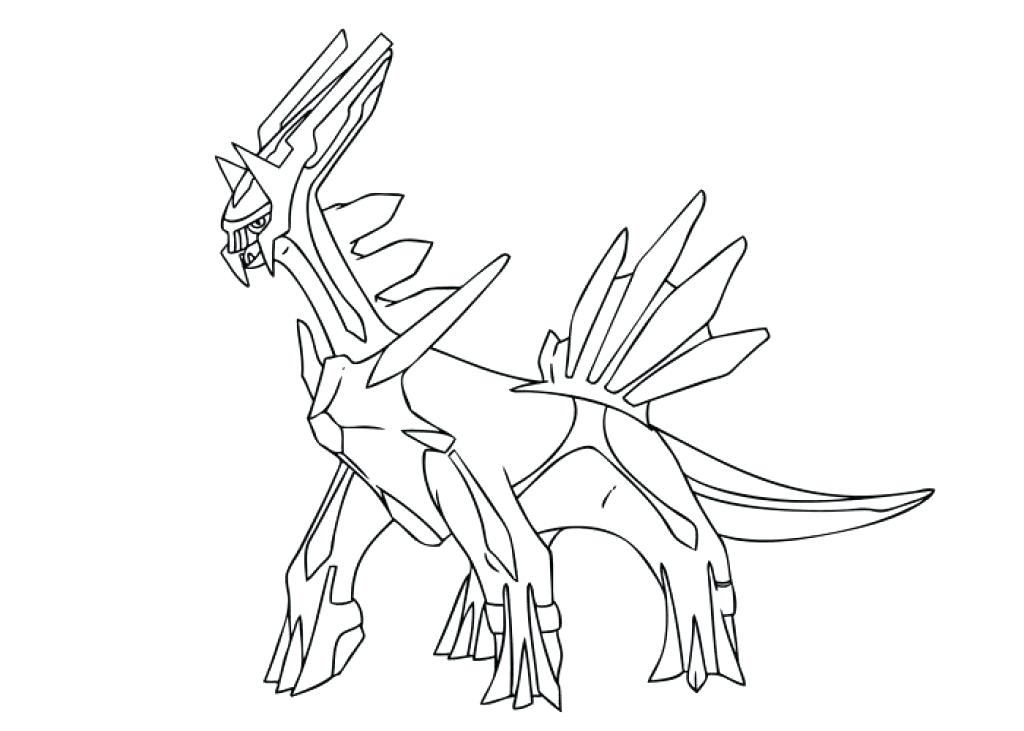 1024x731 Pokemon Coloring Pages Dialga Coloring Page Pages Regarding