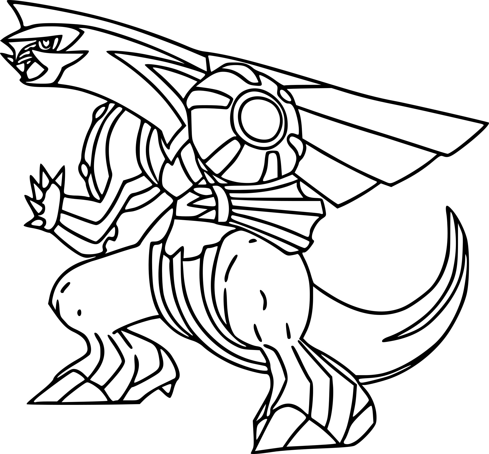 1874x1737 Pokemon Coloring Pages Palkia Page