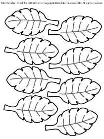 210x280 Palm Branches Coloring Sheet To Use As Stickers For Crafts Palm