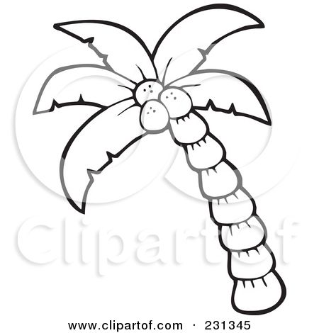 450x470 Palm Leaf Coloring Page