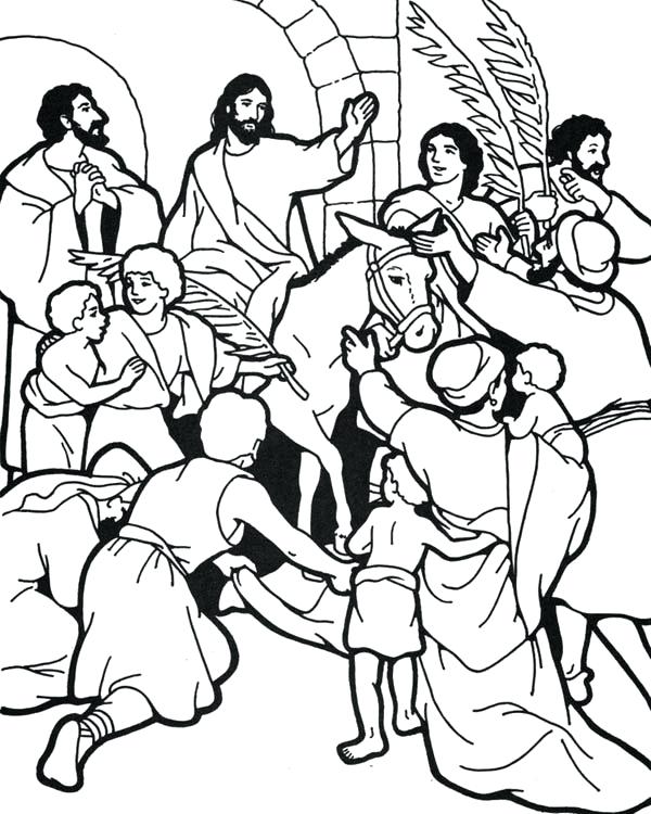 600x750 Palm Sunday Coloring Page Click The Palm Poster Coloring Pages