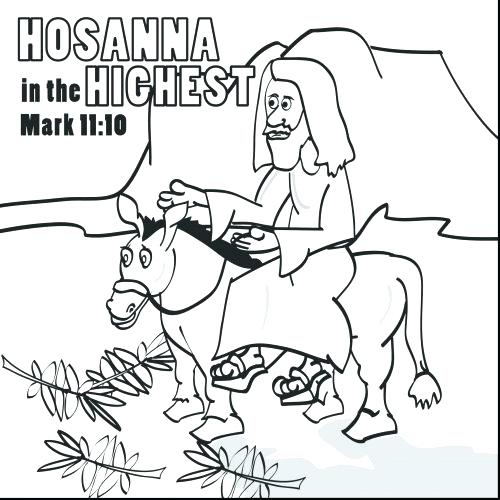 500x500 Palm Sunday Coloring Pages