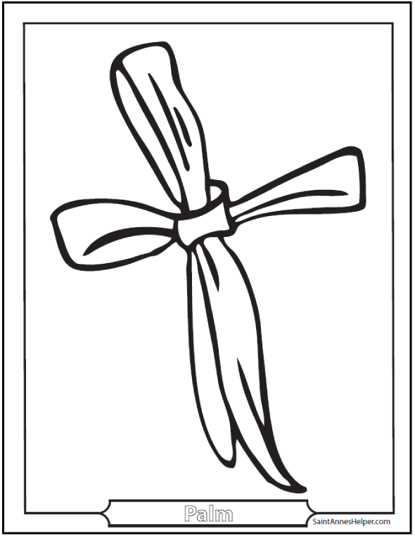590x762 Palm Sunday Coloring Pages Jesus On The Sunday Before Easter
