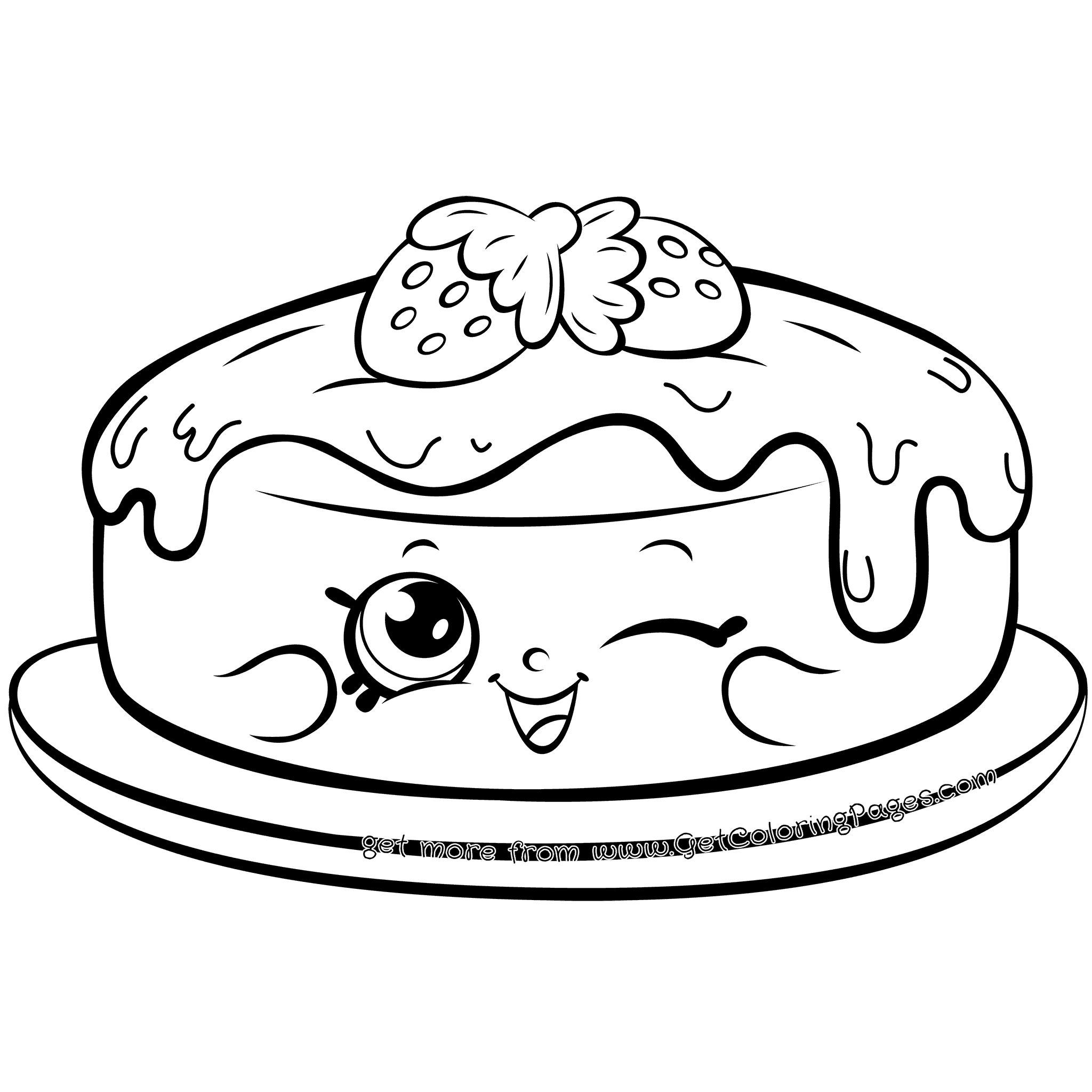 Pancake Coloring Pages at GetDrawings | Free download