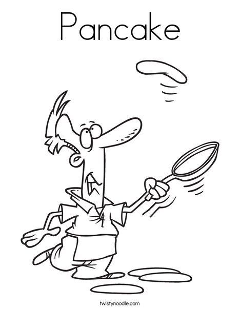 468x605 Pancake Coloring Page