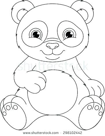 363x470 Printable Panda Bear Coloring Sheets Panda Coloring Pages Panda