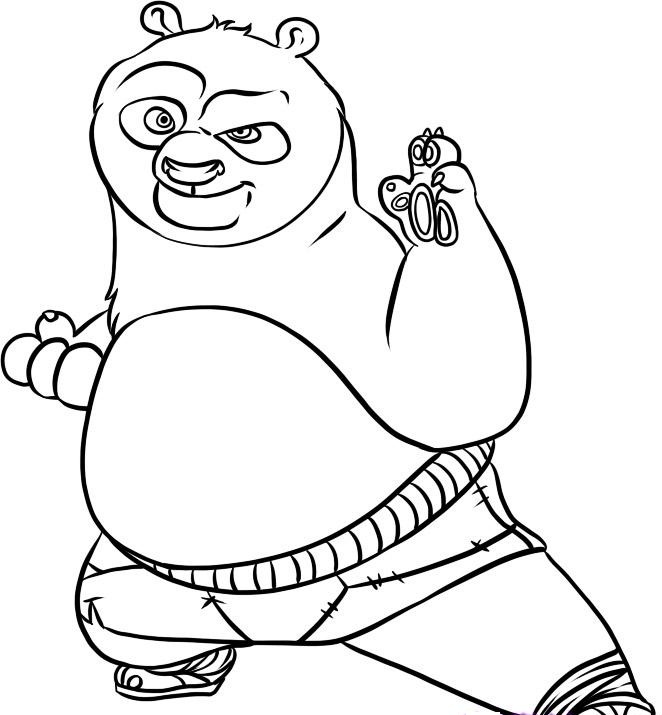 662x715 Free Printable Kung Fu Panda Coloring Pages For Kids