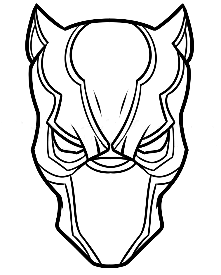 757x941 Free Printable Black Panther Coloring Pages