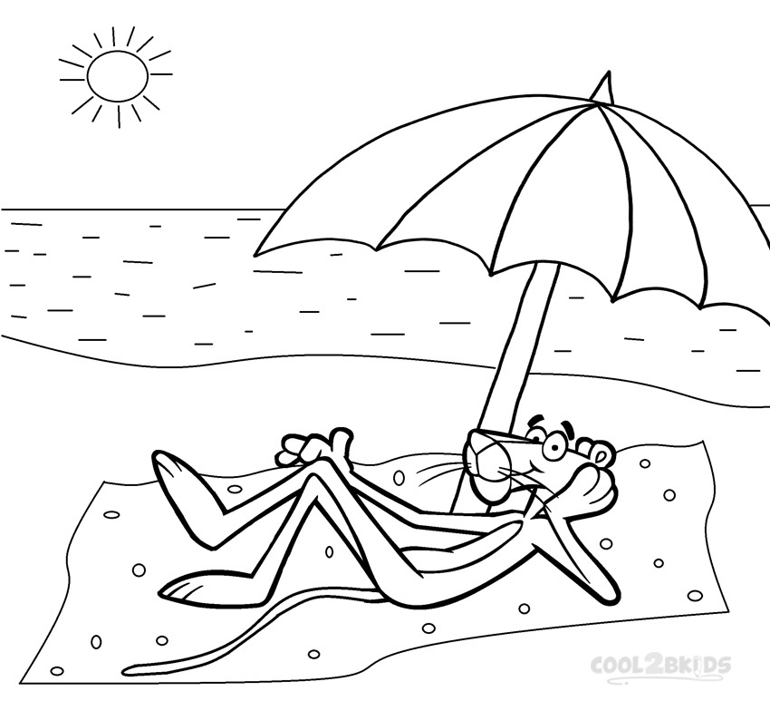 850x773 Printable Pink Panther Coloring Pages For Kids