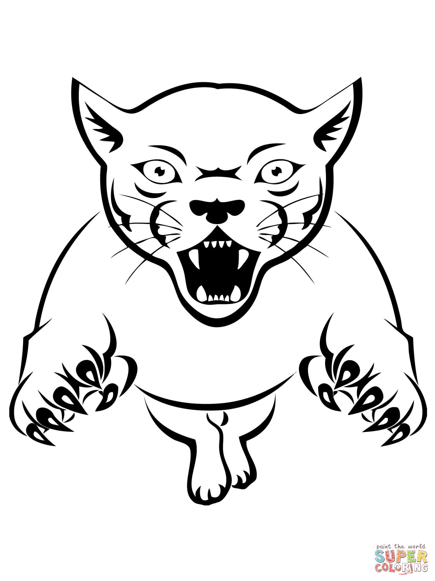 1500x2000 Panther Coloring Page Free Printable Coloring Pages Panther
