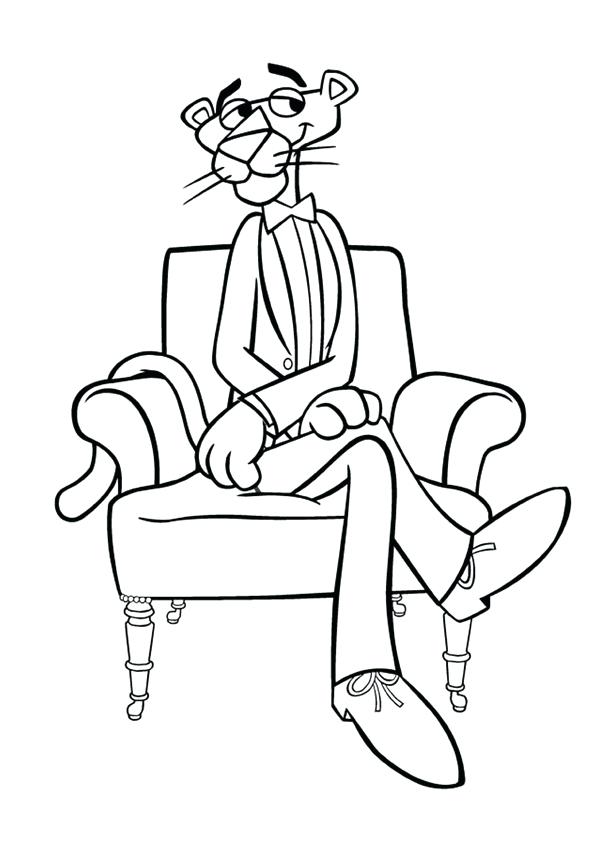 600x849 Panther Coloring Page Free Pink Panther Coloring Pages Panther