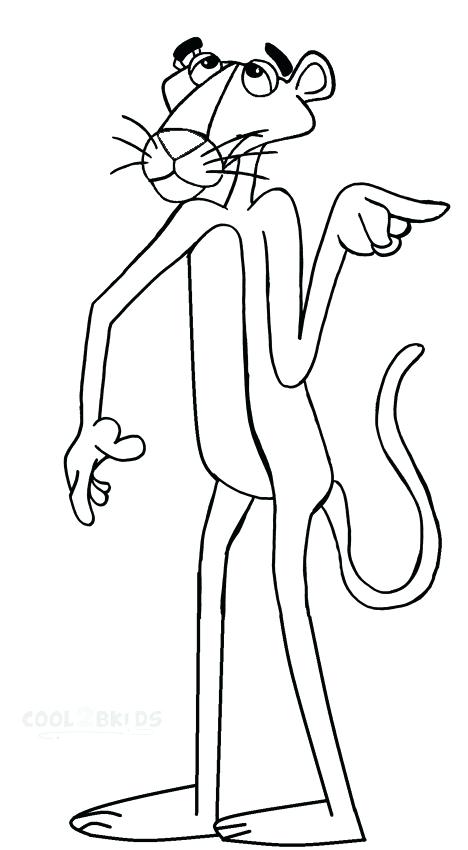 468x850 Panther Coloring Page Pink Panther Coloring Page Panther Paw