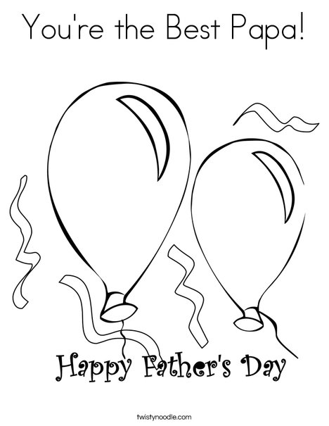 468x605 You're The Best Papa Coloring Page