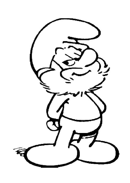 528x743 Papa The Smurf Coloring Pages Coloring Pages For My Class