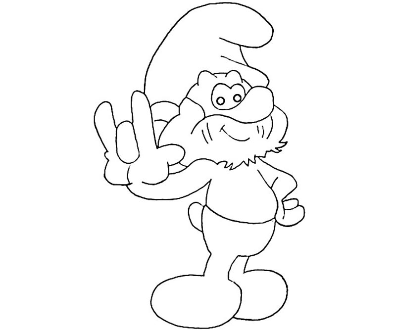 800x667 Papa Smurf Coloring Pages Download And Print For Free