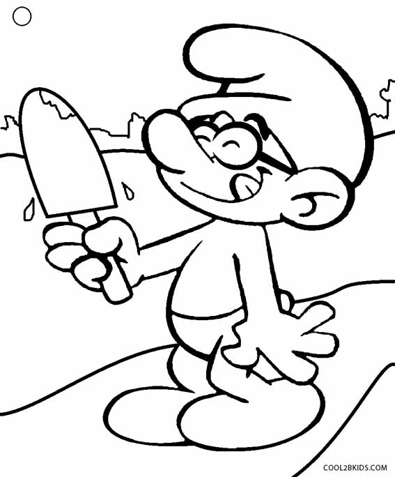 567x684 Printable Smurf Coloring Pages For Kids