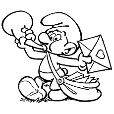 230x230 Smurf Coloring Pages
