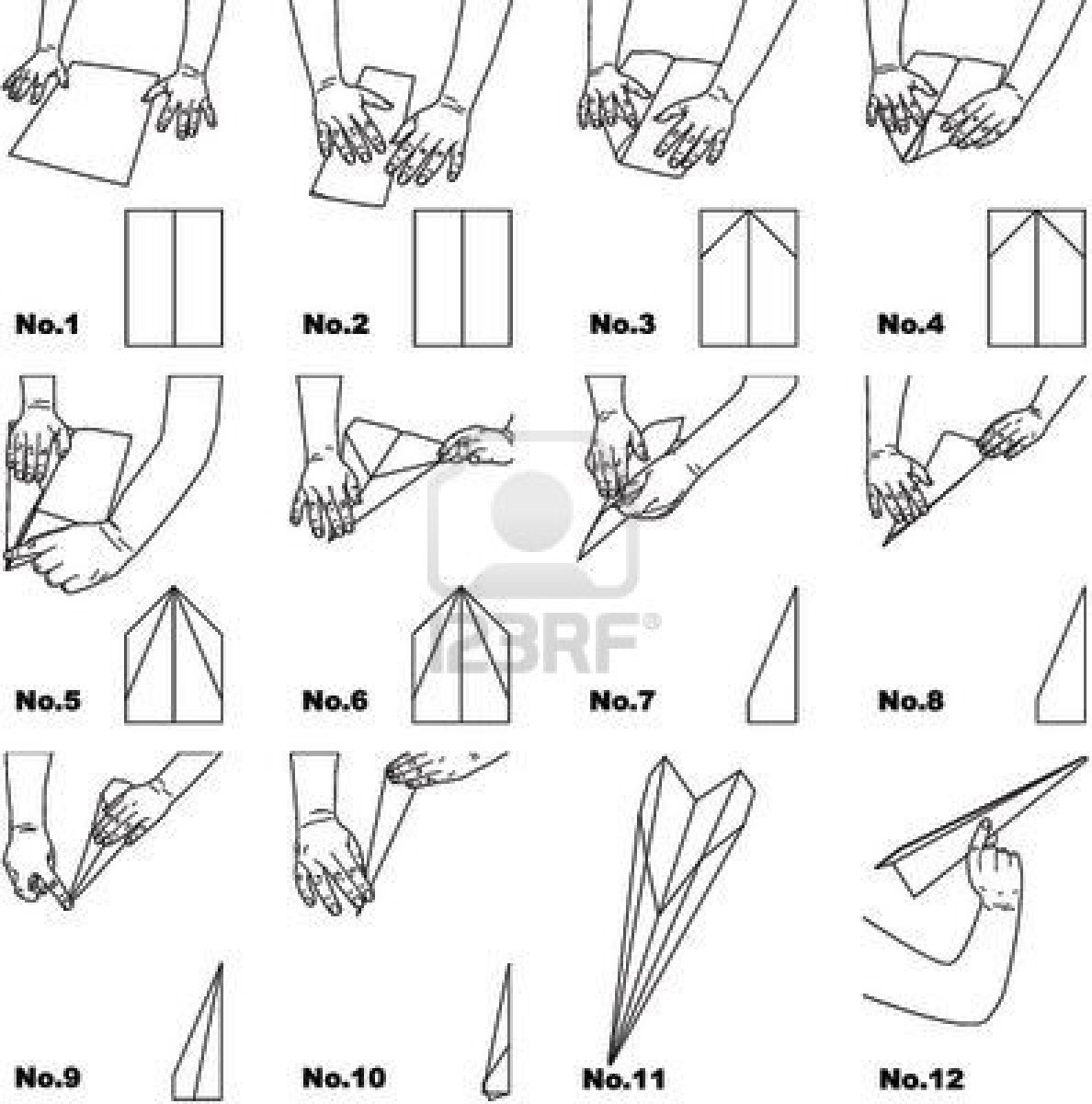 1188x1200 Paper Airplane Coloring Page