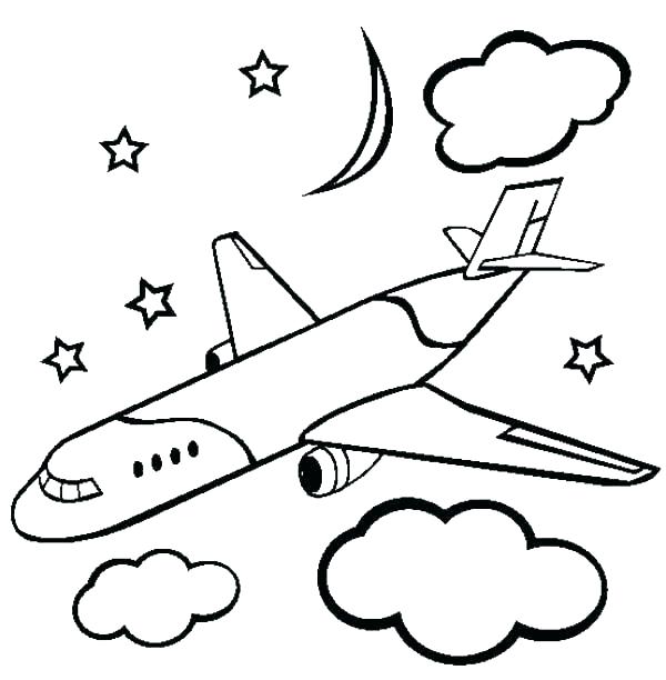 600x612 Airplane Coloring Page Airplane Coloring Pages Printable Free Kids