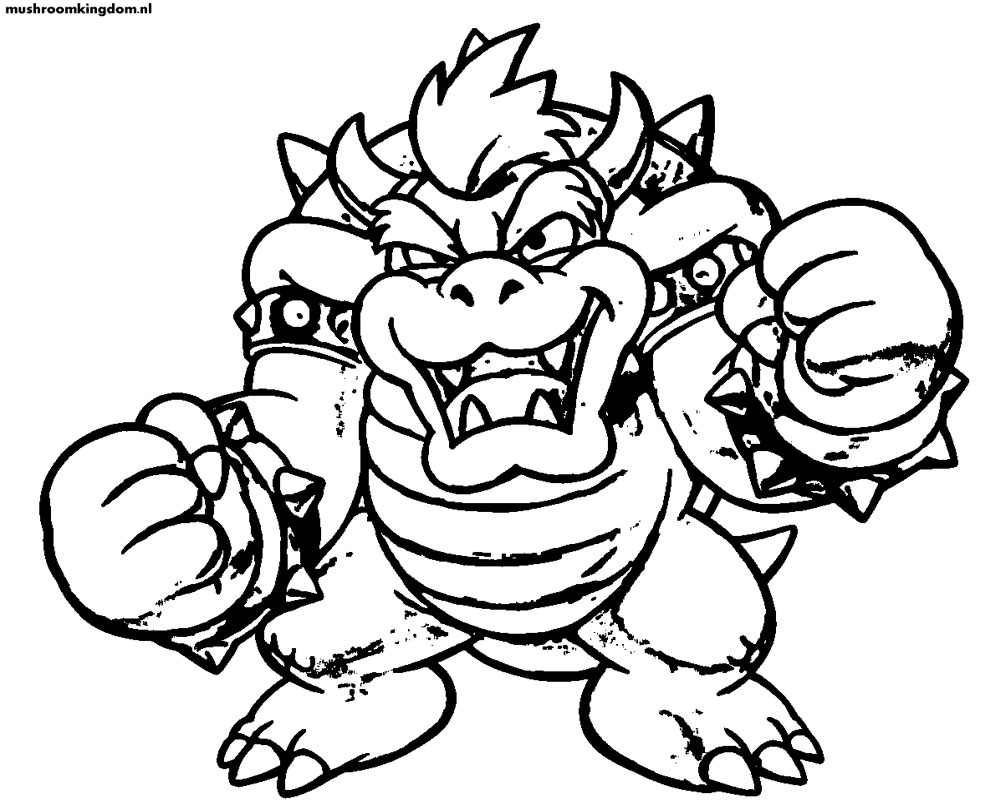1000x800 Dry Bowser Coloring Pages Az Cbarxi Adult