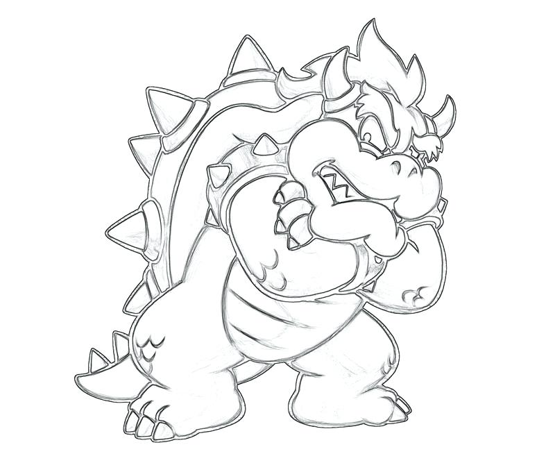 800x667 Dry Bowser Coloring Pages Character Coloring Pages Online