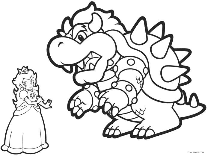 694x521 Printable Princess Peach Coloring Pages For Kids