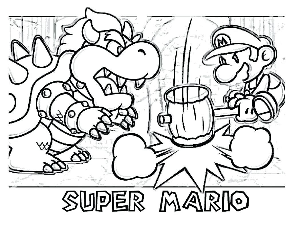 1024x791 Coloring Page Bowser Coloring Page Pages Mario Jr Bowser
