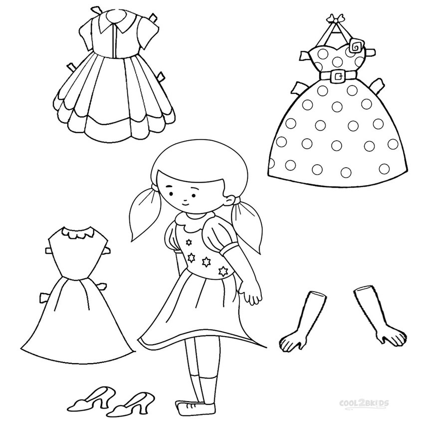 850x846 Free Printable Paper Doll Templates