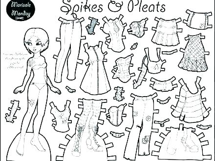 440x330 Frozen Paper Dolls Coloring Pages