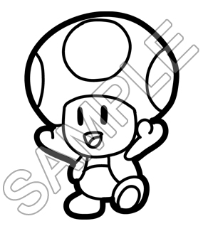 285x325 Mario Toad Coloring Pages