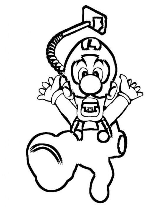 550x711 Paper Mario Coloring Pages Toddler Activities