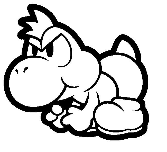 650x591 Best Super Mario Yoshi Coloring Pages Images