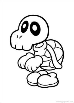 236x330 Paper Mario Coloring Page Free Download