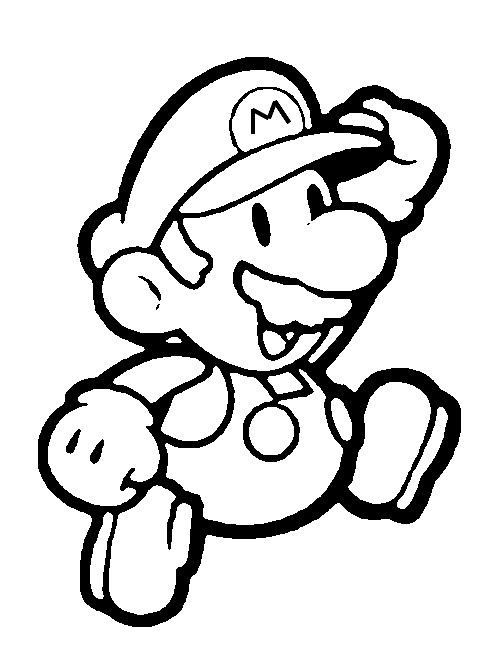 500x645 Paper Mario Sticker Star Coloring Pages Clever Design Paper Mario