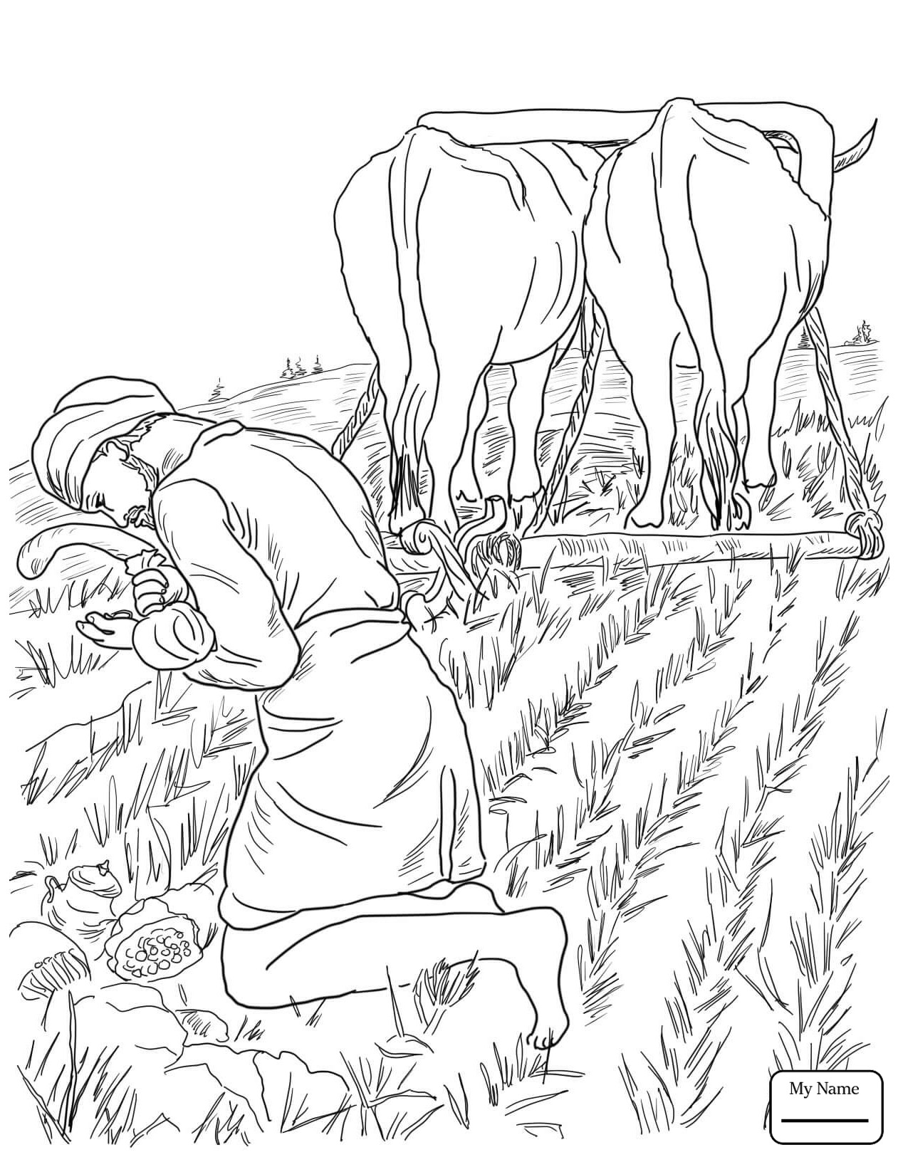 1261x1632 Parable Of The Sower Coloring Page