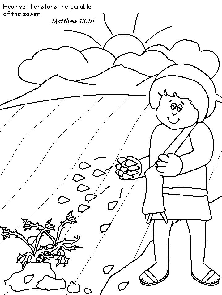 718x957 Parable Of The Sower Coloring Page